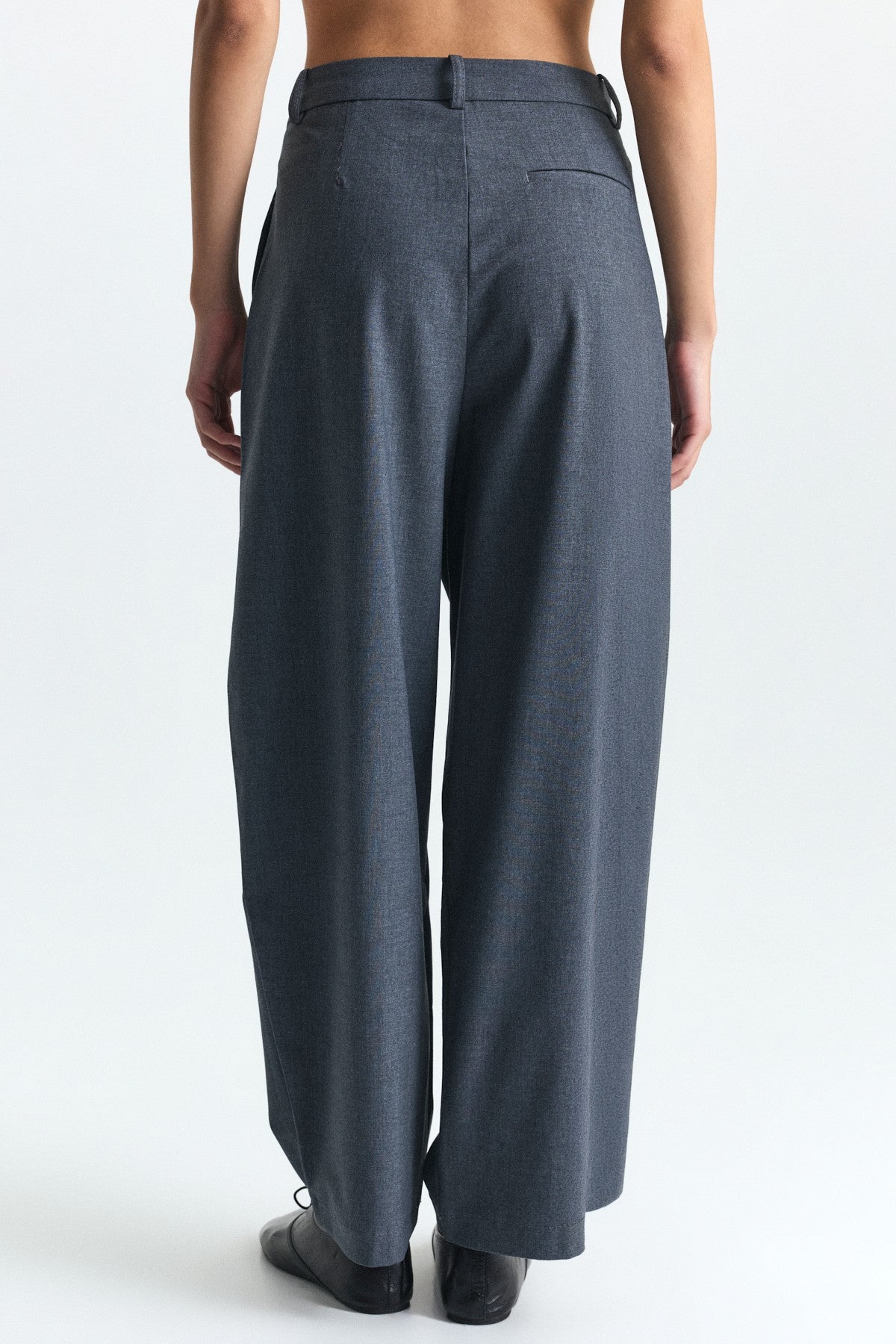 Çift Pileli Barrel Fit Pantolon