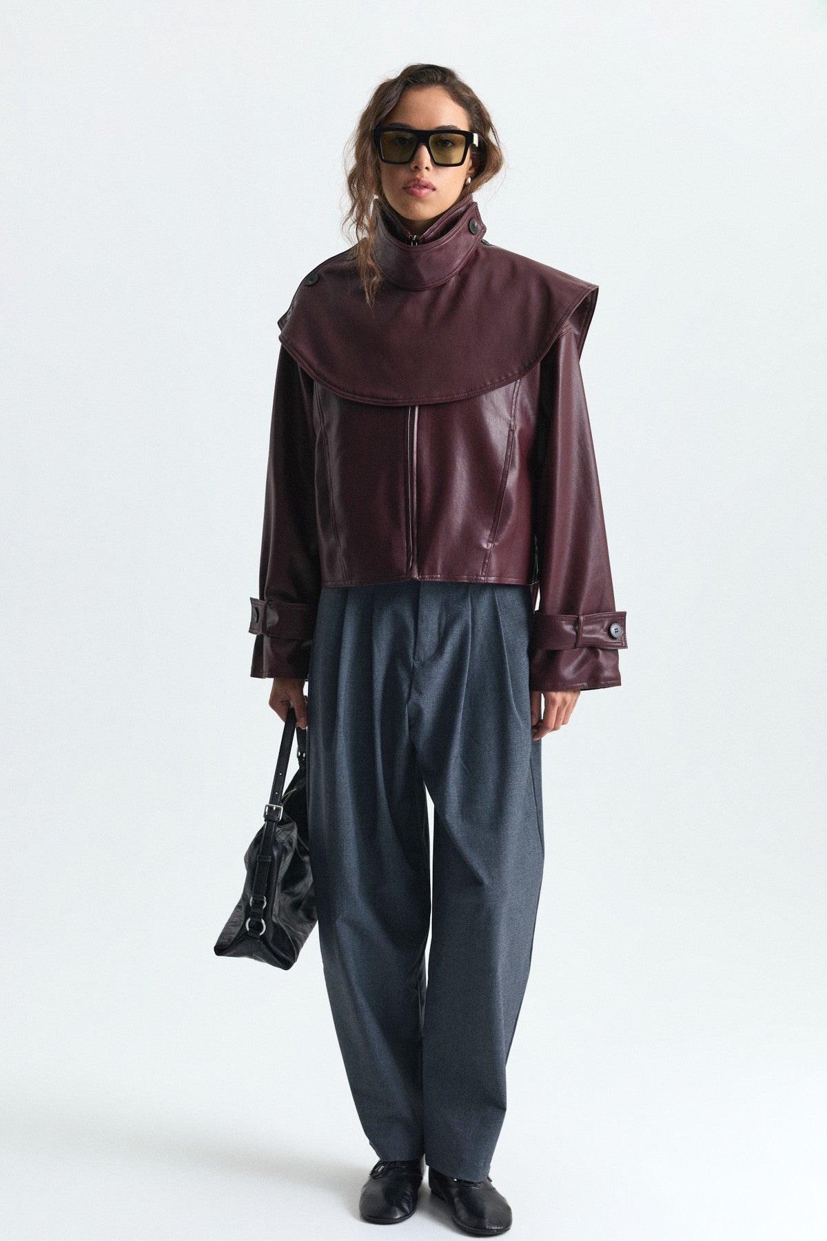 Çift Pileli Barrel Fit Pantolon