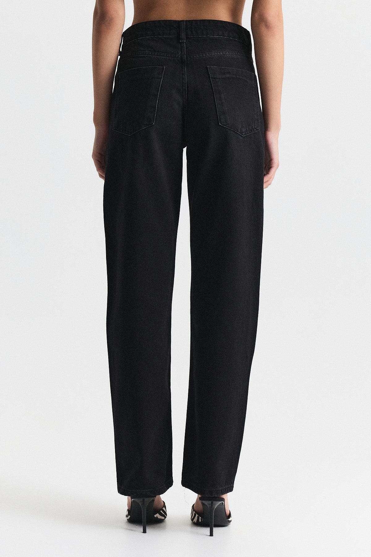 Yüksek Bel Straight Fit Jean