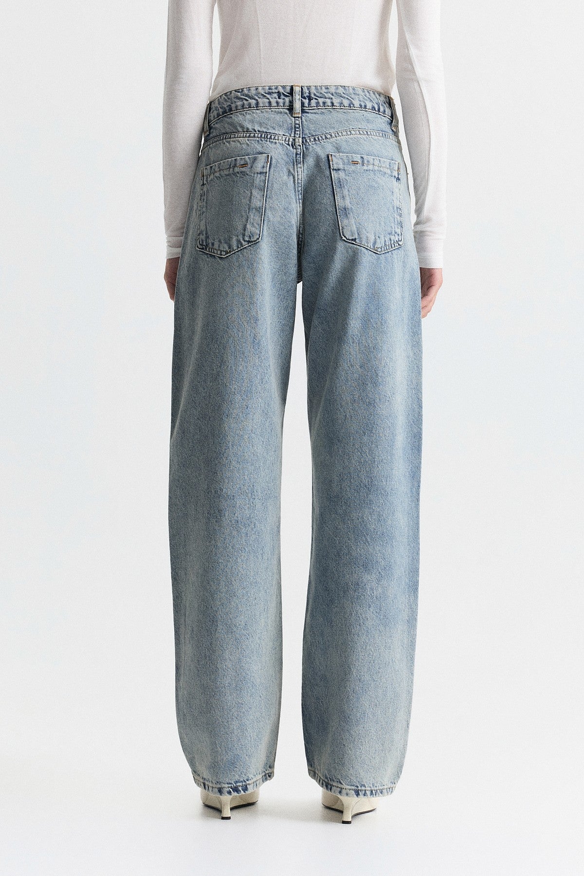 Yüksek Bel Straight Fit Jean