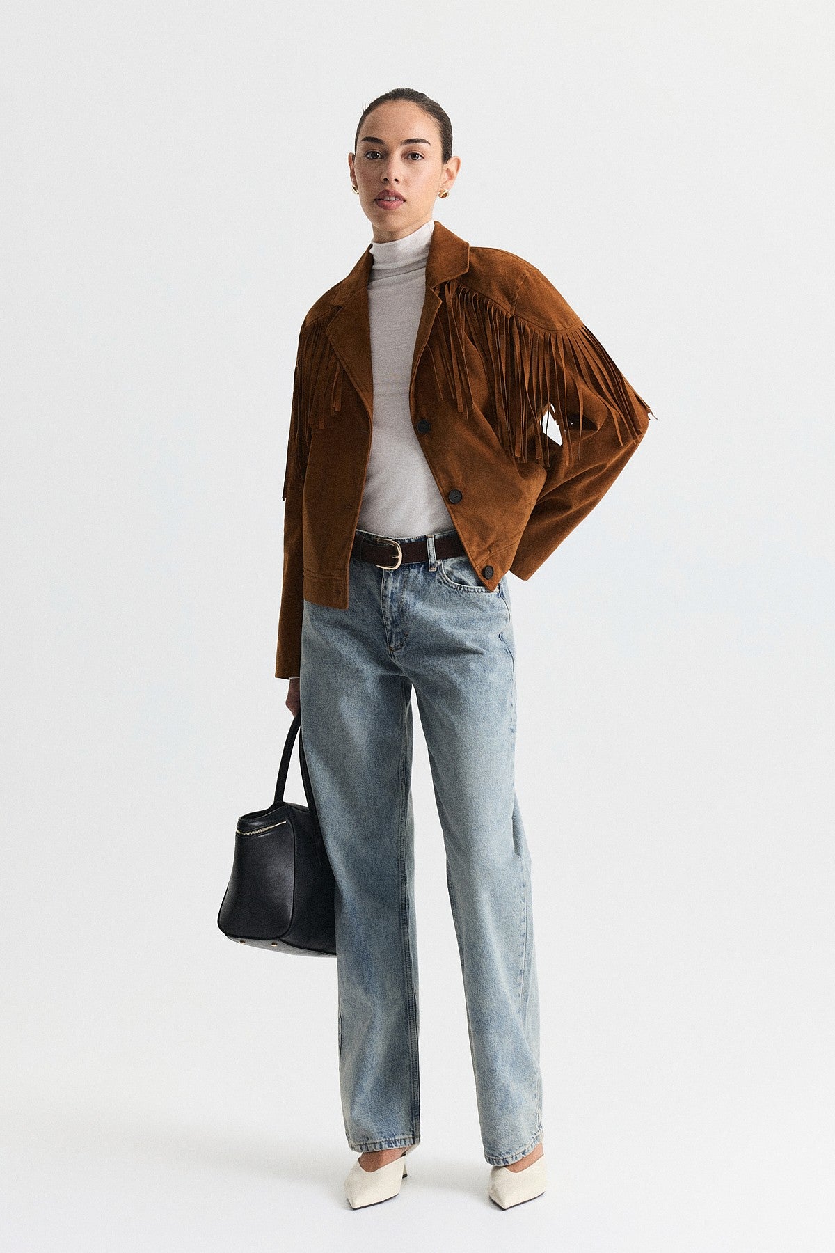 Yüksek Bel Straight Fit Jean
