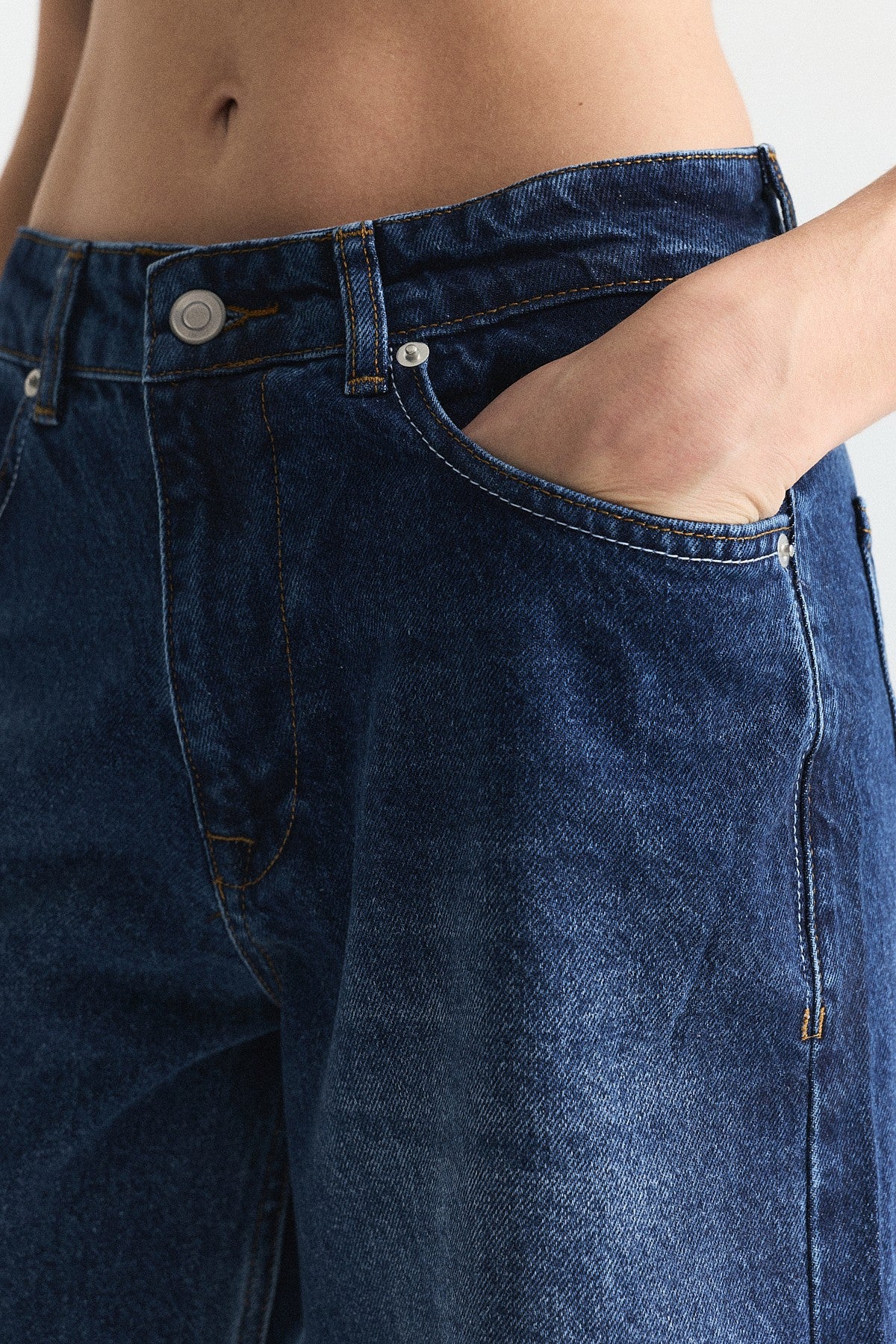 Yüksek Bel Geniş Paça Jean