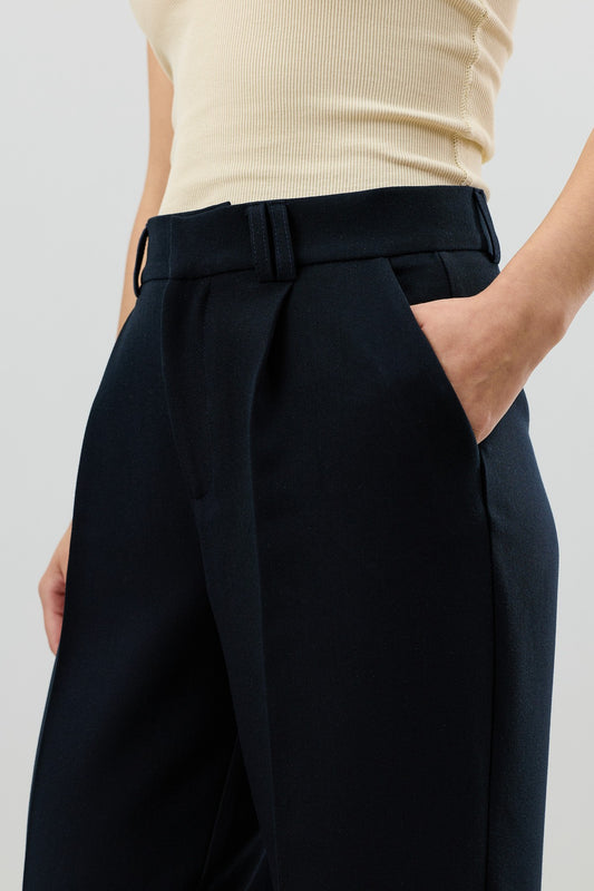 Antioch Relax Fit Pilili Kadın Pantolon