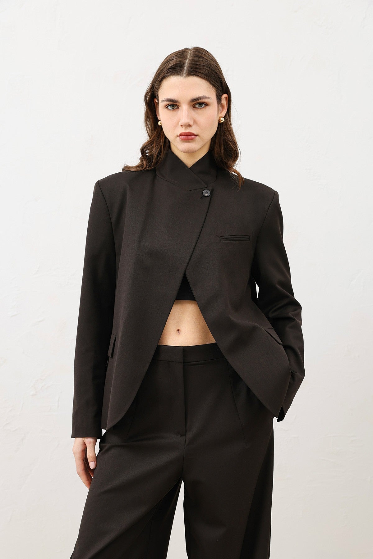 Antioch Dik Yaka Kadın Blazer Ceket