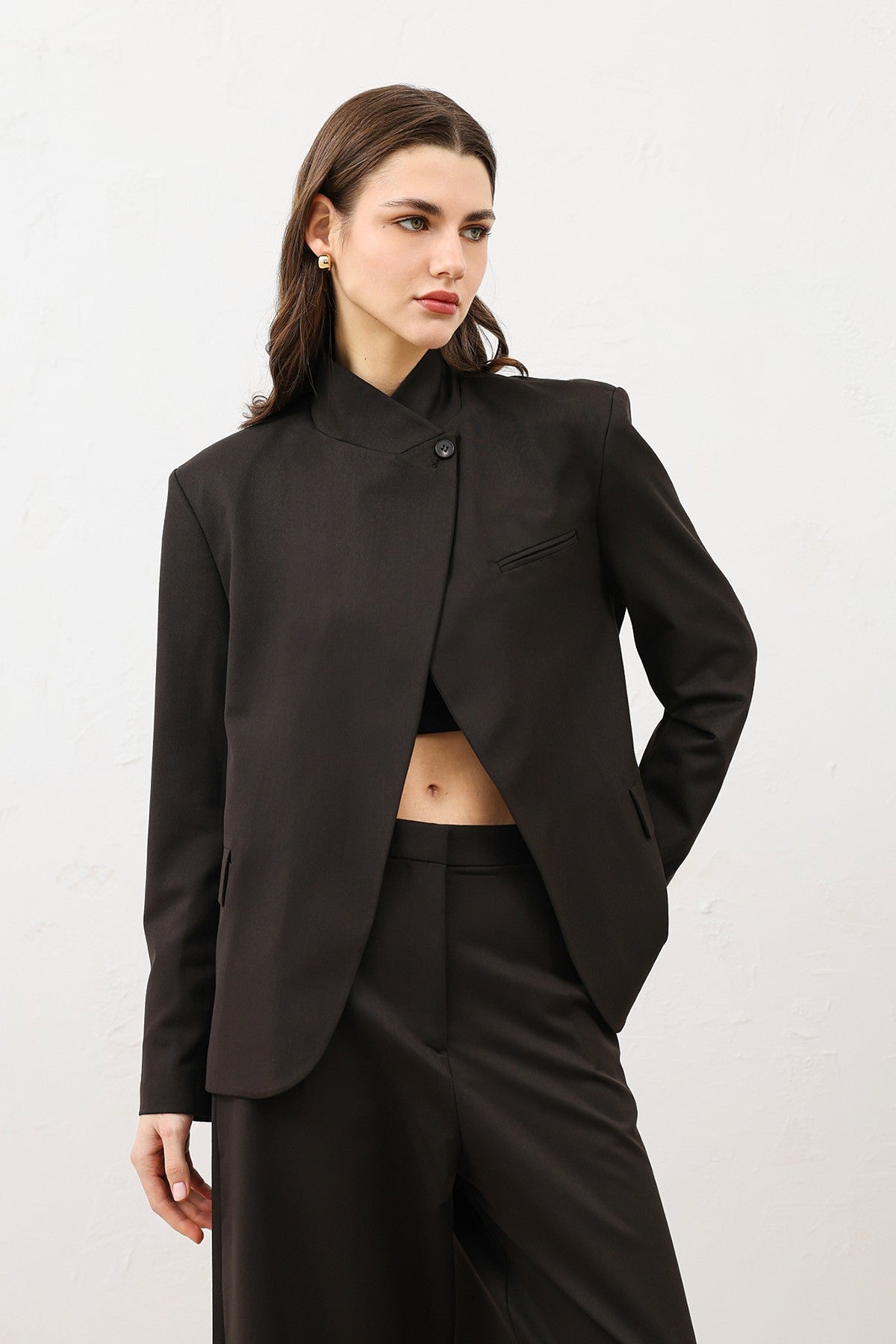 Antioch Dik Yaka Kadın Blazer Ceket