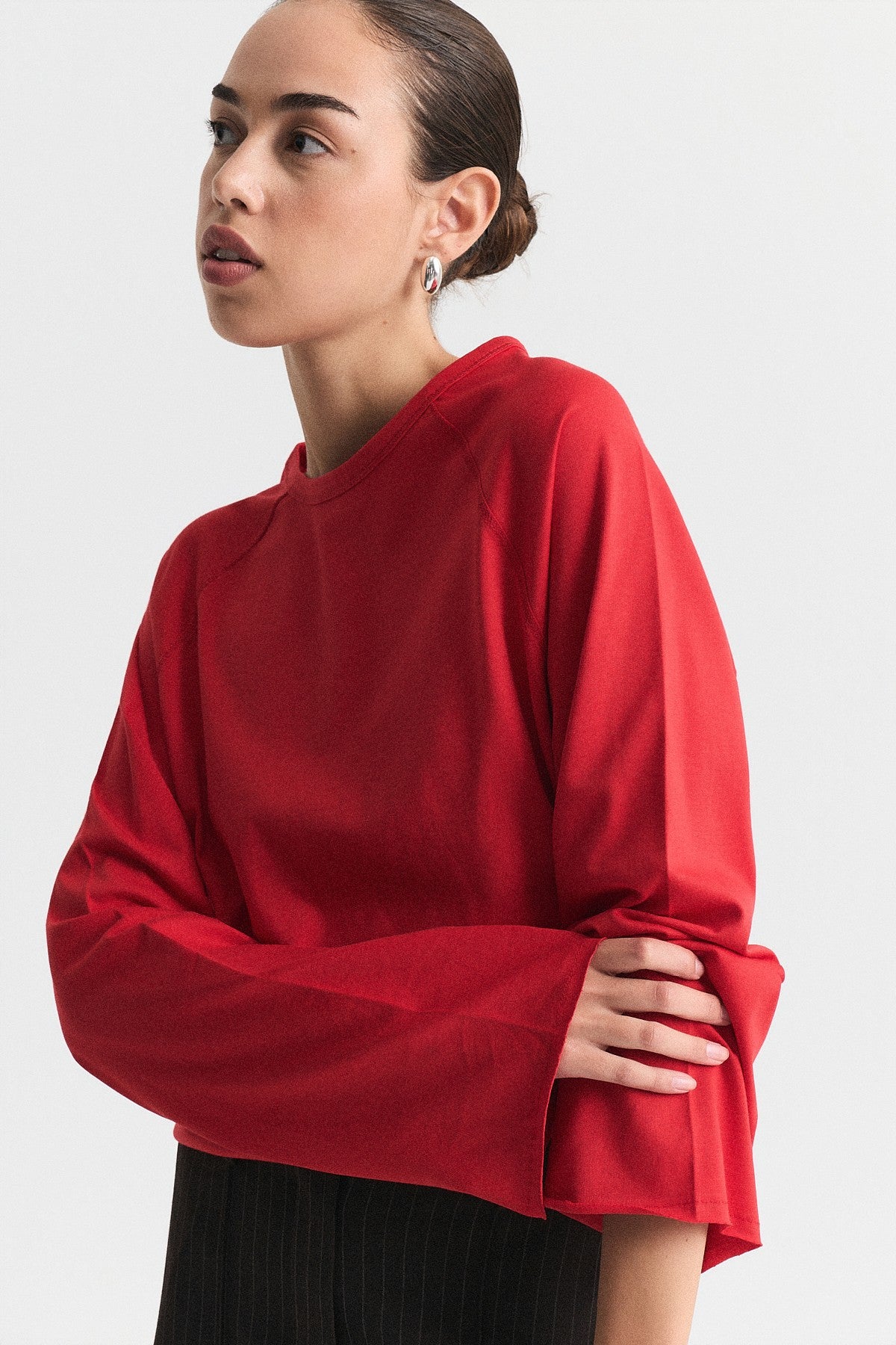 Uzun Kollu Basic T-Shirt