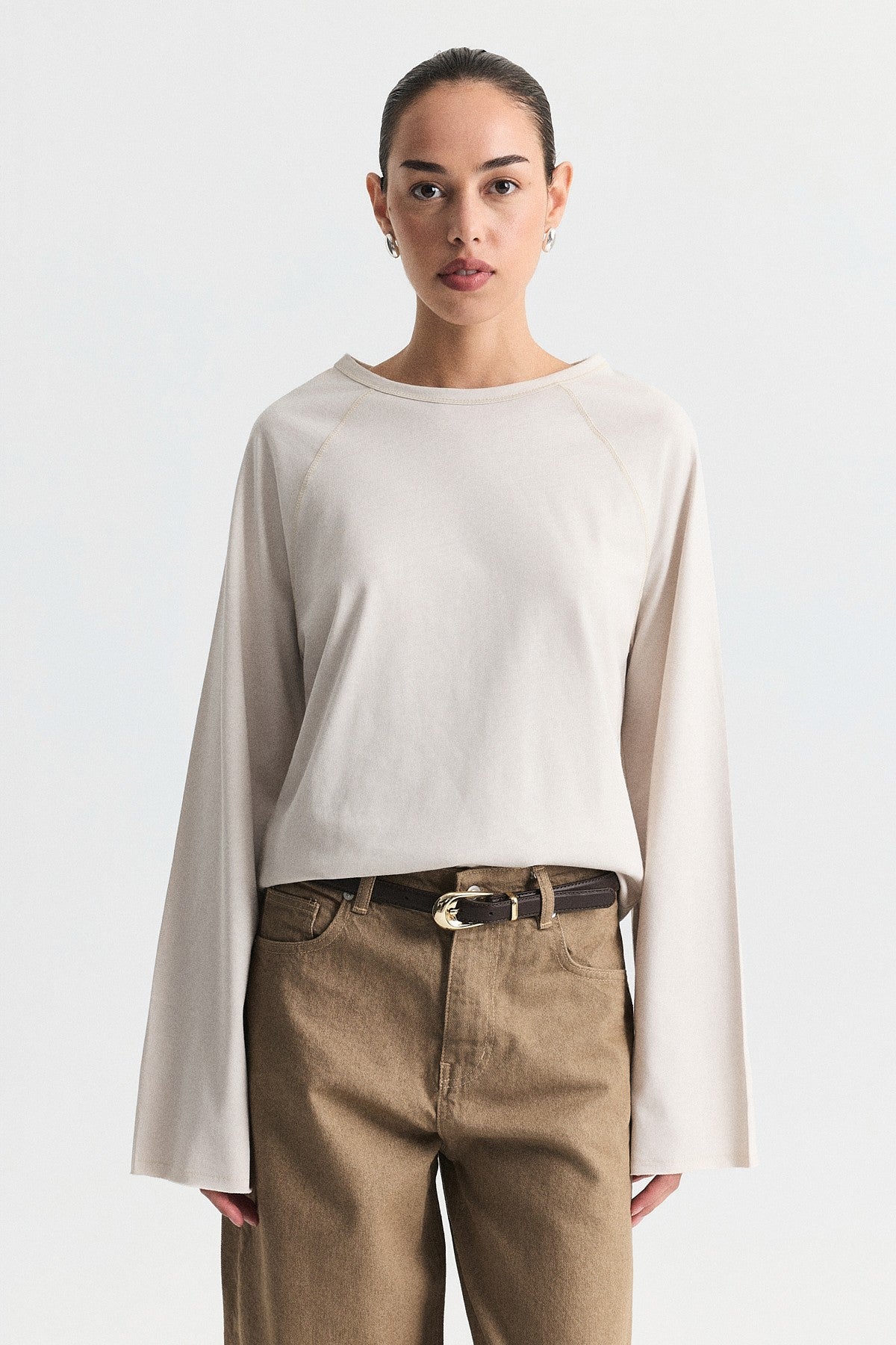 Uzun Kollu Basic T-Shirt