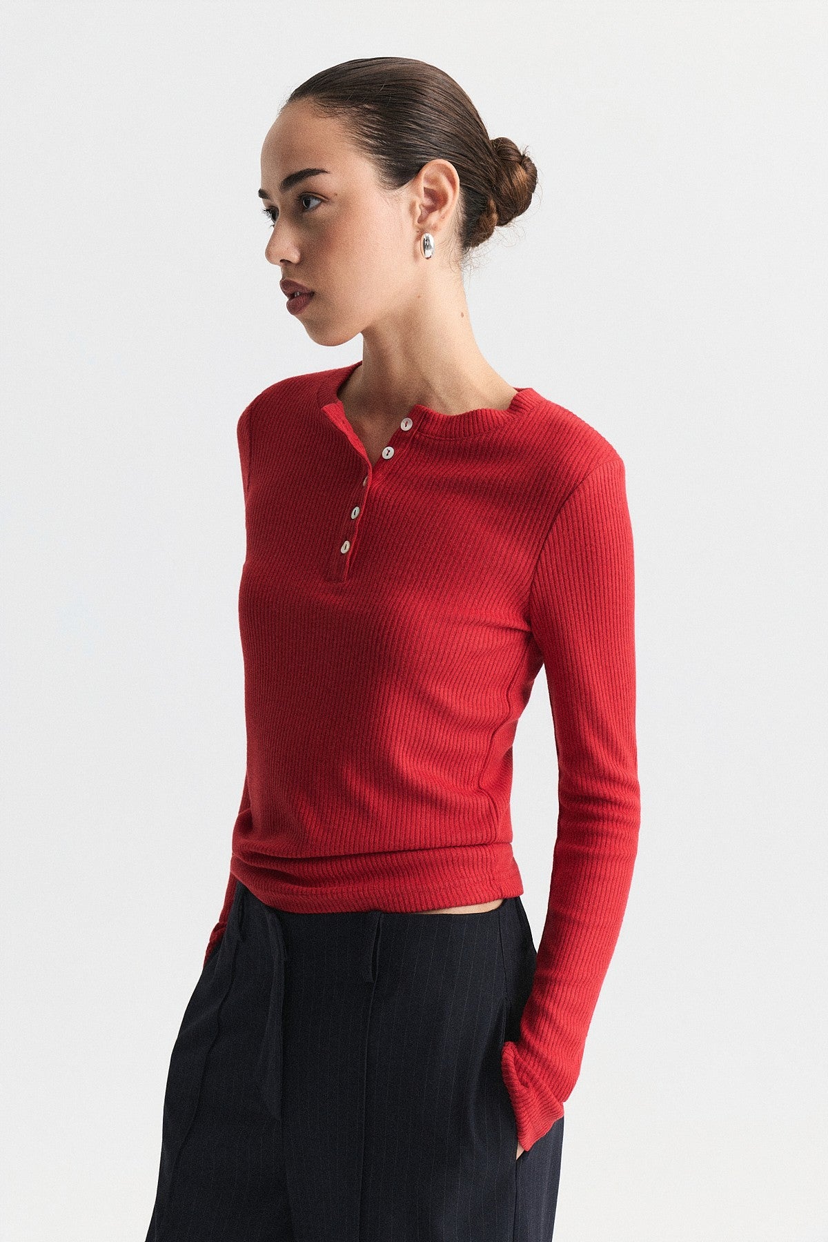 Henley Triko T-Shirt