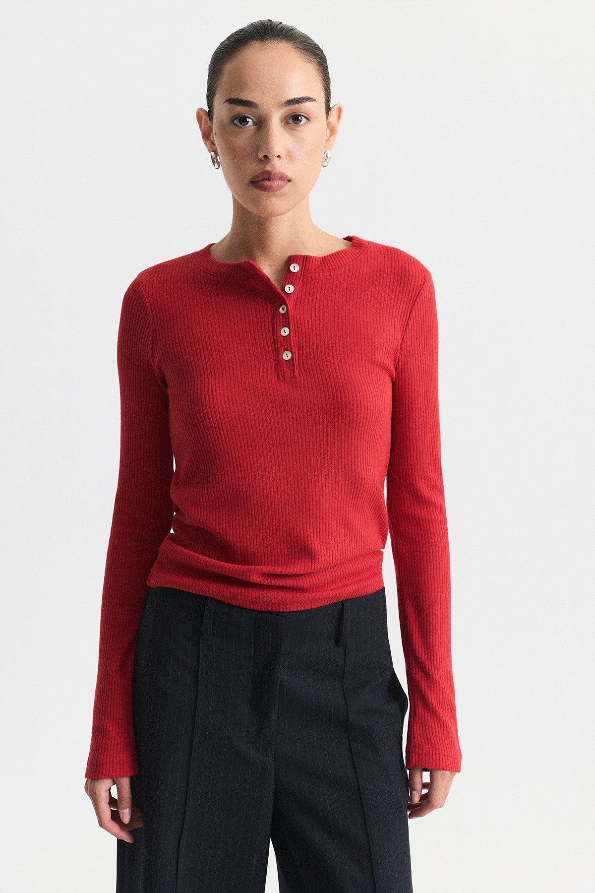 Henley Triko T-Shirt