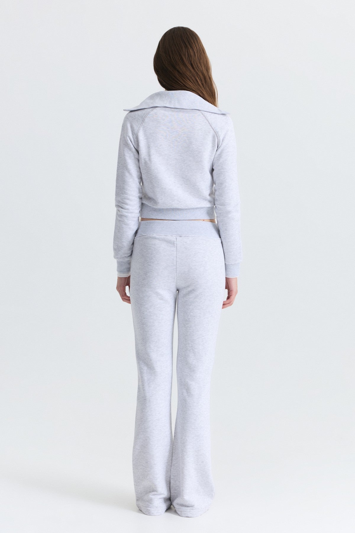 Fermuarlı Sweatshirt ve Çan Paça Eşofman Takım