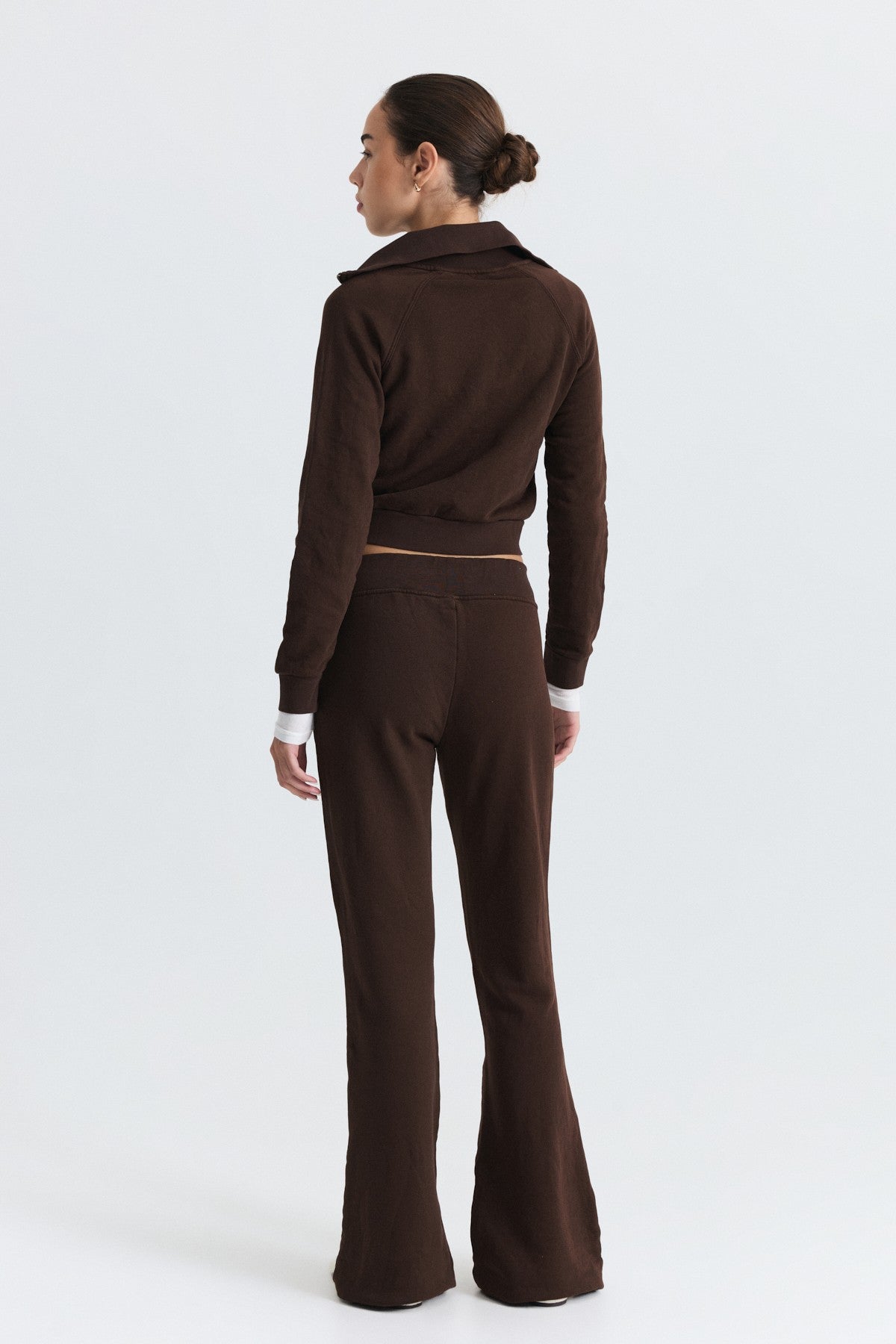 Fermuarlı Sweatshirt ve Çan Paça Eşofman Takım